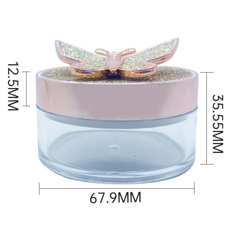 新款蝴蝶盖化妆品分装瓶面霜膏体瓶护肤品分装