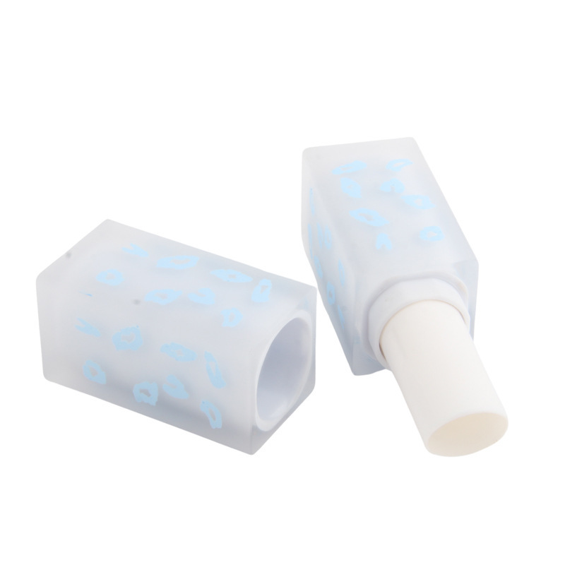 简约固体口红管包材斜口旋转塑料方形润唇膏空管化妆品包装壳