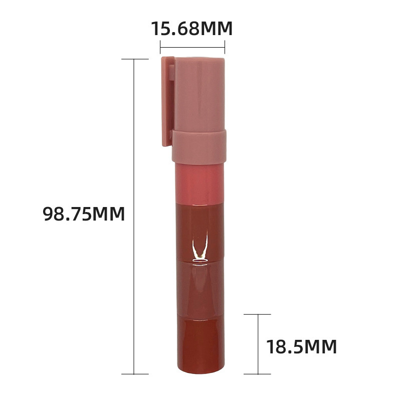 多层可替换口红管长管小样口红笔撞色迷你唇膏管口红空管